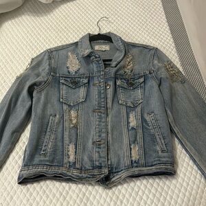 Distressed Jean jacket